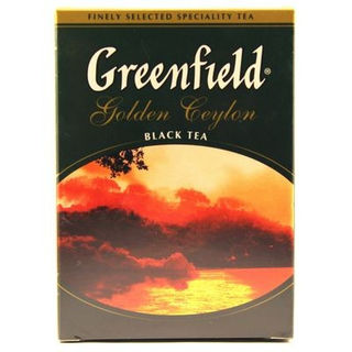 Чай Гринфилд цейлонский Golden Ceylon черный крупнолистовой 100г